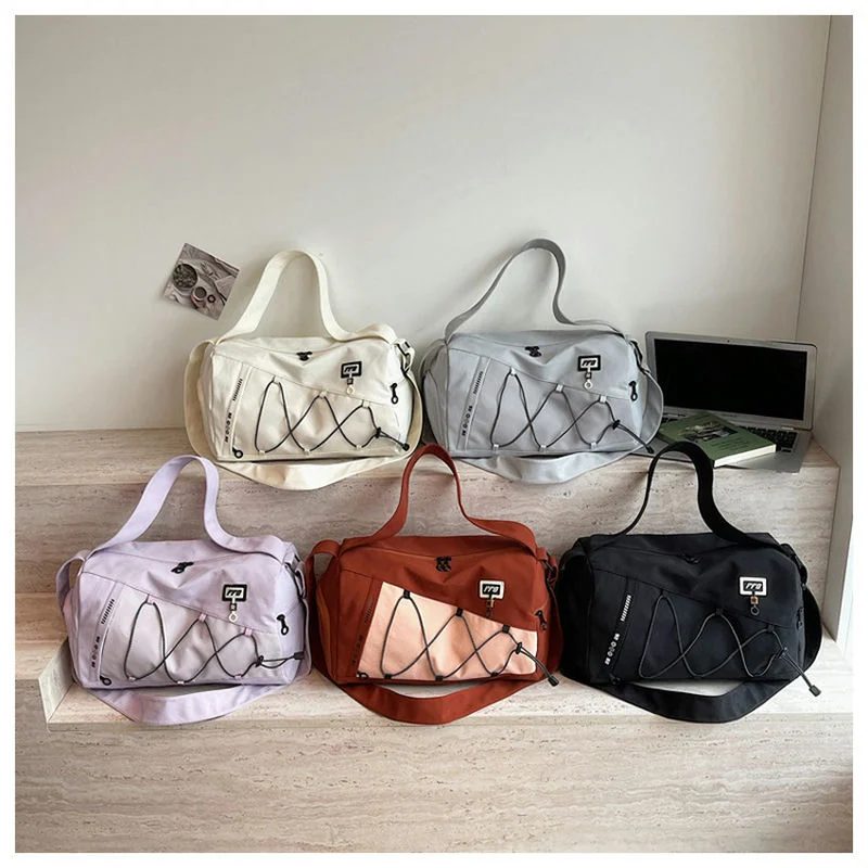 Compact Sports Duffel with Laced Front Panel FS-028 by Feima Bag