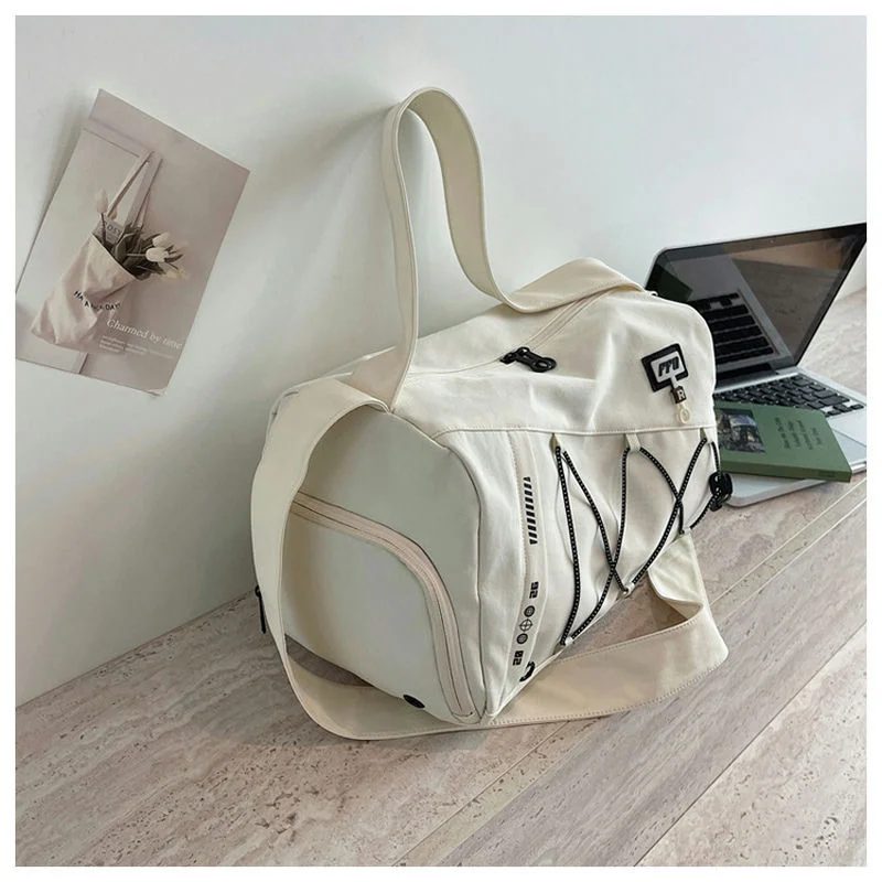 Compact Sports Duffel with Laced Front Panel FS-028 by Feima Bag