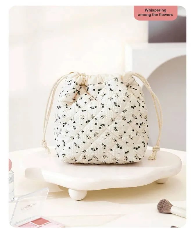Soft Floral Drawstring Storage Bag FJ-083A by Feima Bag