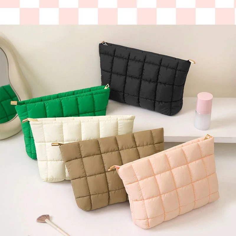 Quilted Nylon Zip Pouch FJ-085A by Feima Bag
