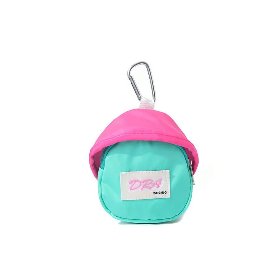 Mini backpack-shaped zip pouch with a clip FZ-001 by Feima Bag