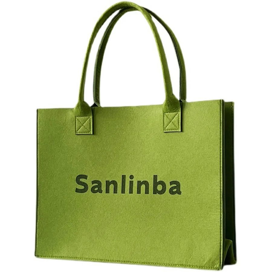 FH-087 — Шоппер из фетра в двух размерах с ручками в тон — Feima Bag
