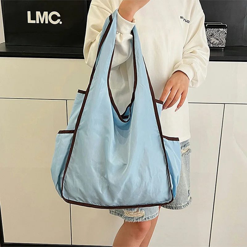 Nylon tote with contrasting edging FH-091 by Feima Bag