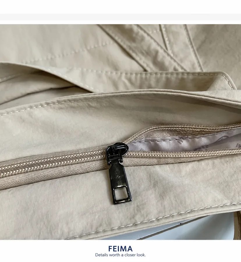 Tapered Tote with Snap Pocket and Main Zip FH-107 by Feima Bag