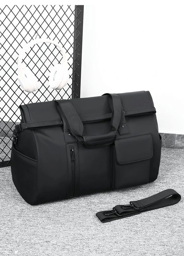 Soft PU Travel Bag with Front Flap Pocket FC-081 by Feima Bag