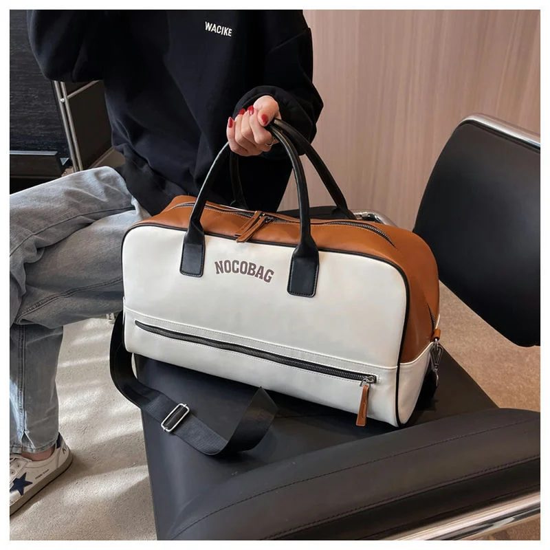 Two Tone PU Travel Duffel FC-082 by Feima Bag