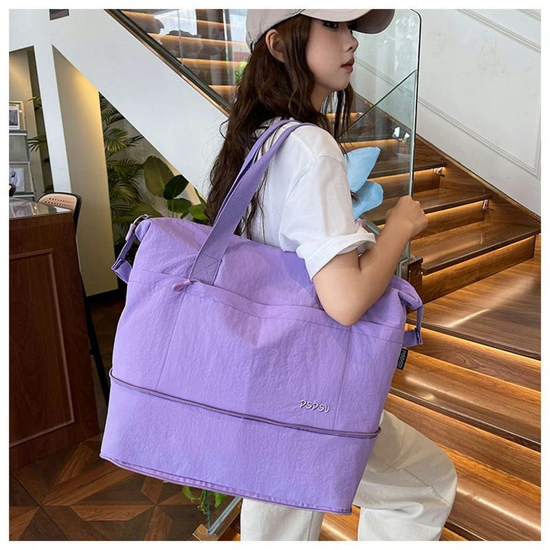Expandable Travel Tote with Front Zip Pocket FC-083 by Feima Bag