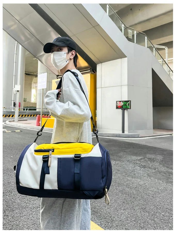 Convertible Travel Duffel with Front Zip Panel FC-085 by Feima Bag