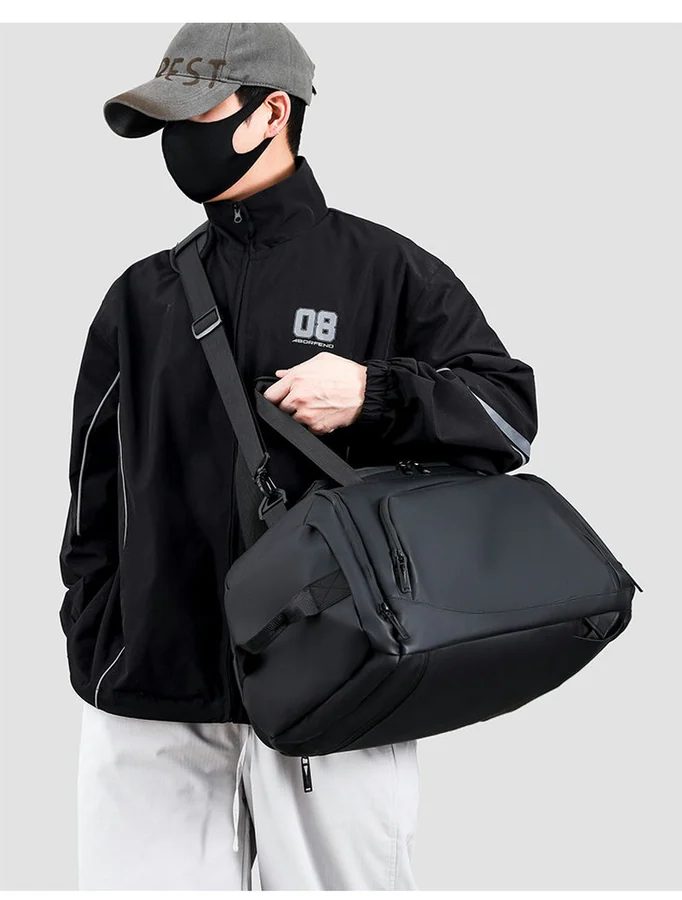 Structured Travel Bag with Backpack Straps FC-098A by Feima Bag