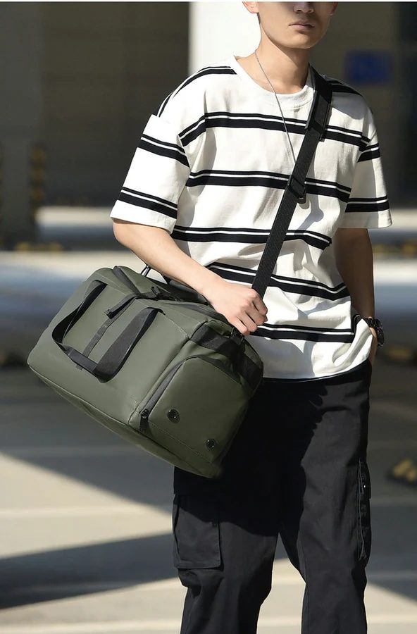 Nylon Duffel Bag with Webbing Straps FC-102A by Feima Bag