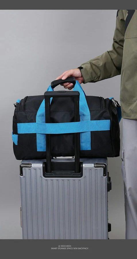 Two-Size Travel Duffel with Rear Luggage Band FC-104 by Feima Bag