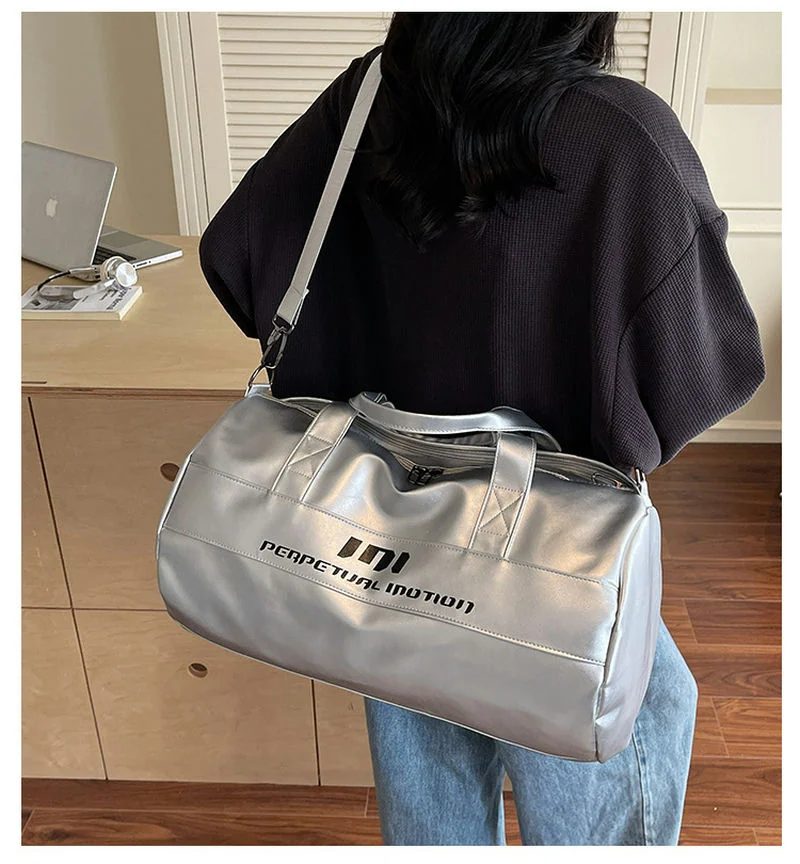 PU Sports Duffel with Broad Front Branding Panel FC-105 by Feima Bag