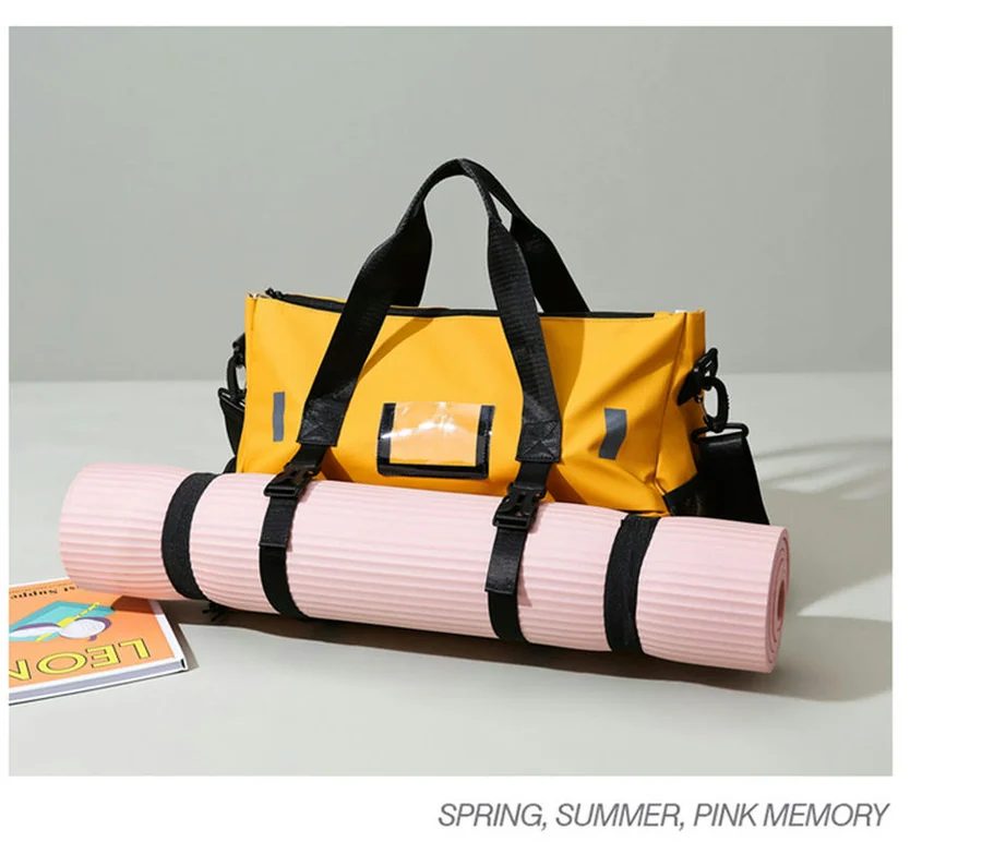 Travel Duffel with Front Mat Straps and ID Window FC-106 by Feima Bag