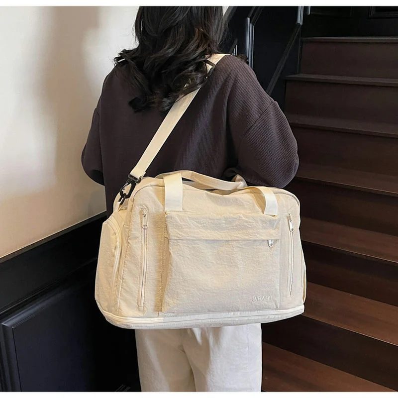 Travel Bag with Vertical Front Zips and Rear Luggage Band FC-110 by Feima Bag