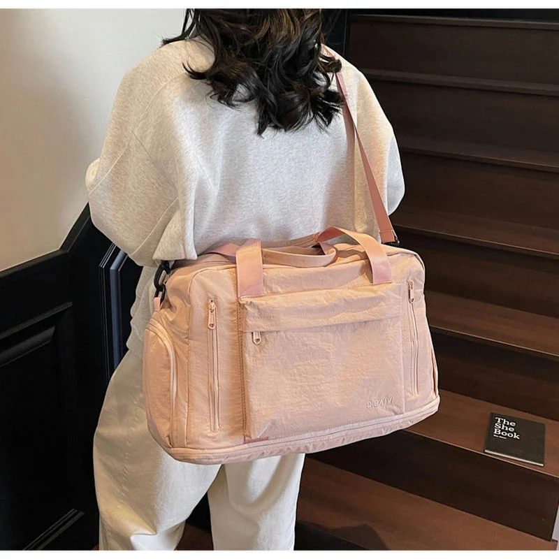 Travel Bag with Vertical Front Zips and Rear Luggage Band FC-110 by Feima Bag