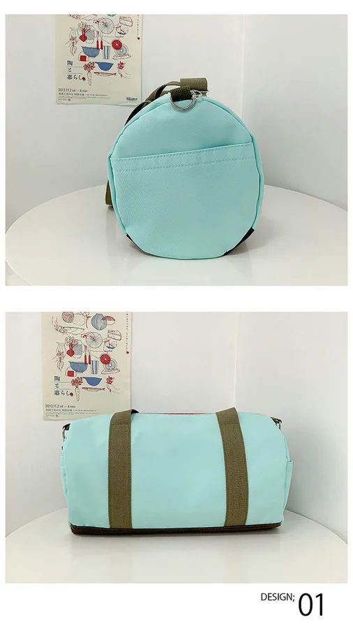 Compact duffel with a contrasting front zip FKC-002 by Feima Bag