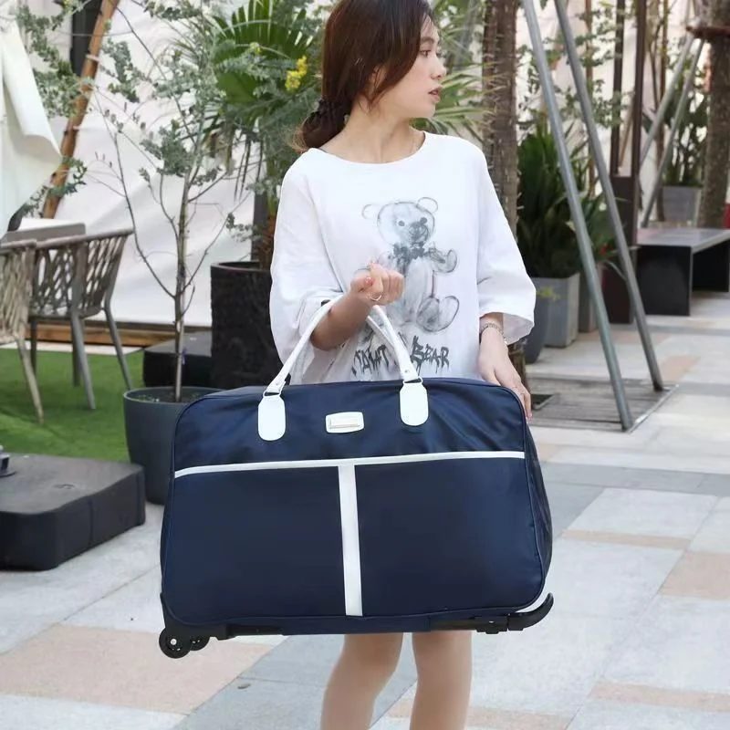 Rolling travel bag with contrasting trim FTC-003 by Feima Bag
