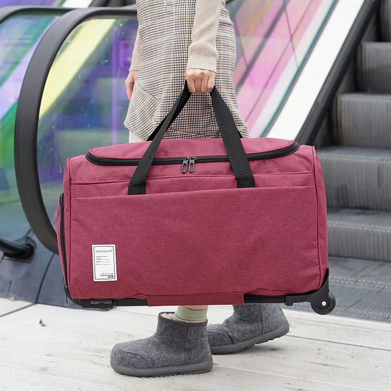 Rolling Duffel Bag with Trolley Handle FTC-007 by Feima Bag