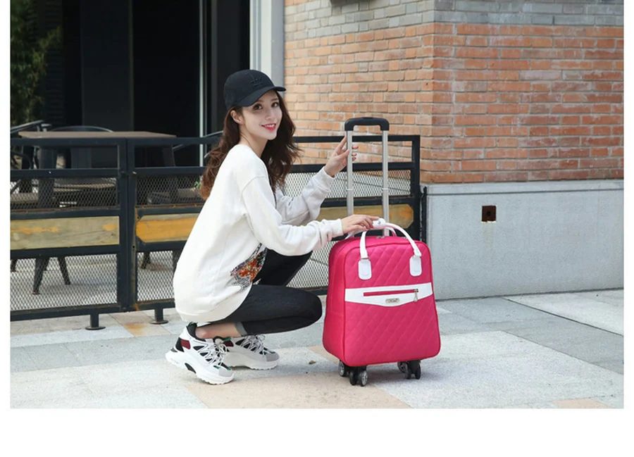 Quilted Rolling Travel Bag FTC-008 by Feima Bag