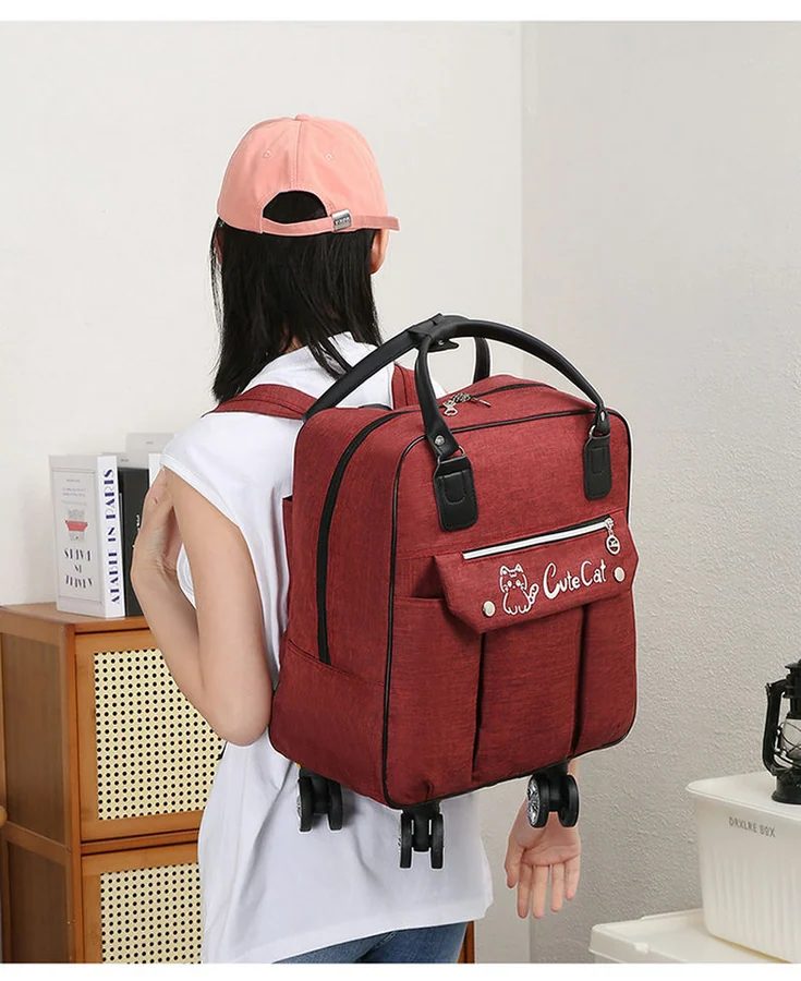 Wheeled Travel Backpack with Top Handles FTC-009 by Feima Bag